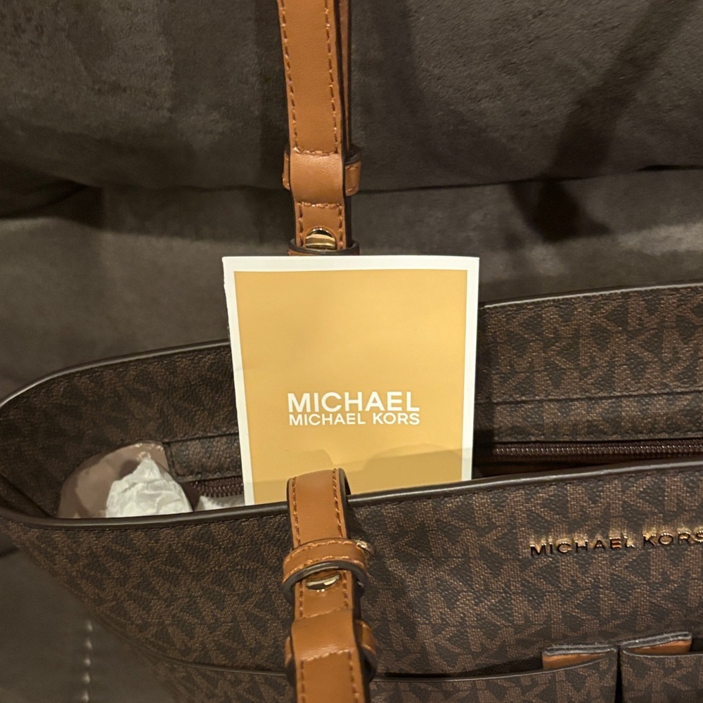 Michael Kors Signature Brown Tote - Picture 2 of 2